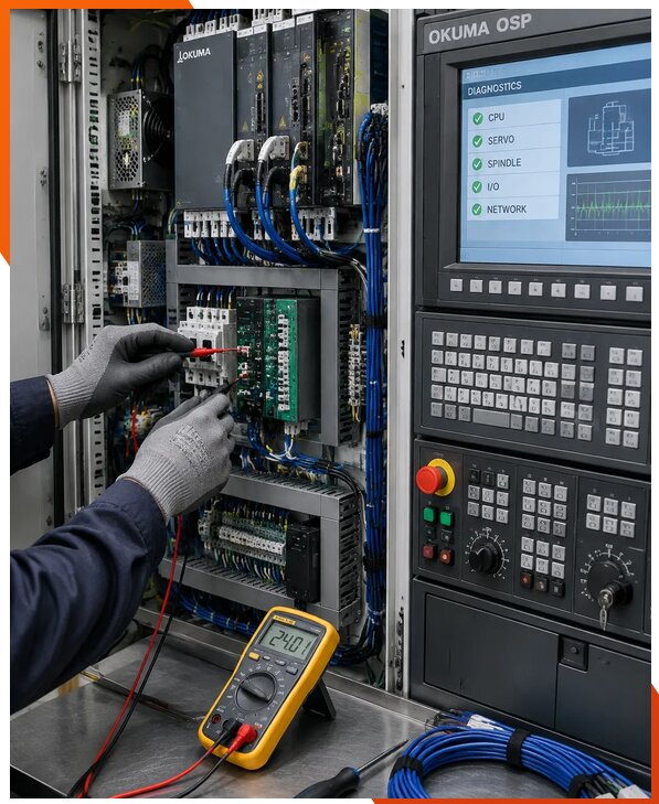 Ремонт систем ЧПУ Okuma OSP в Назрани